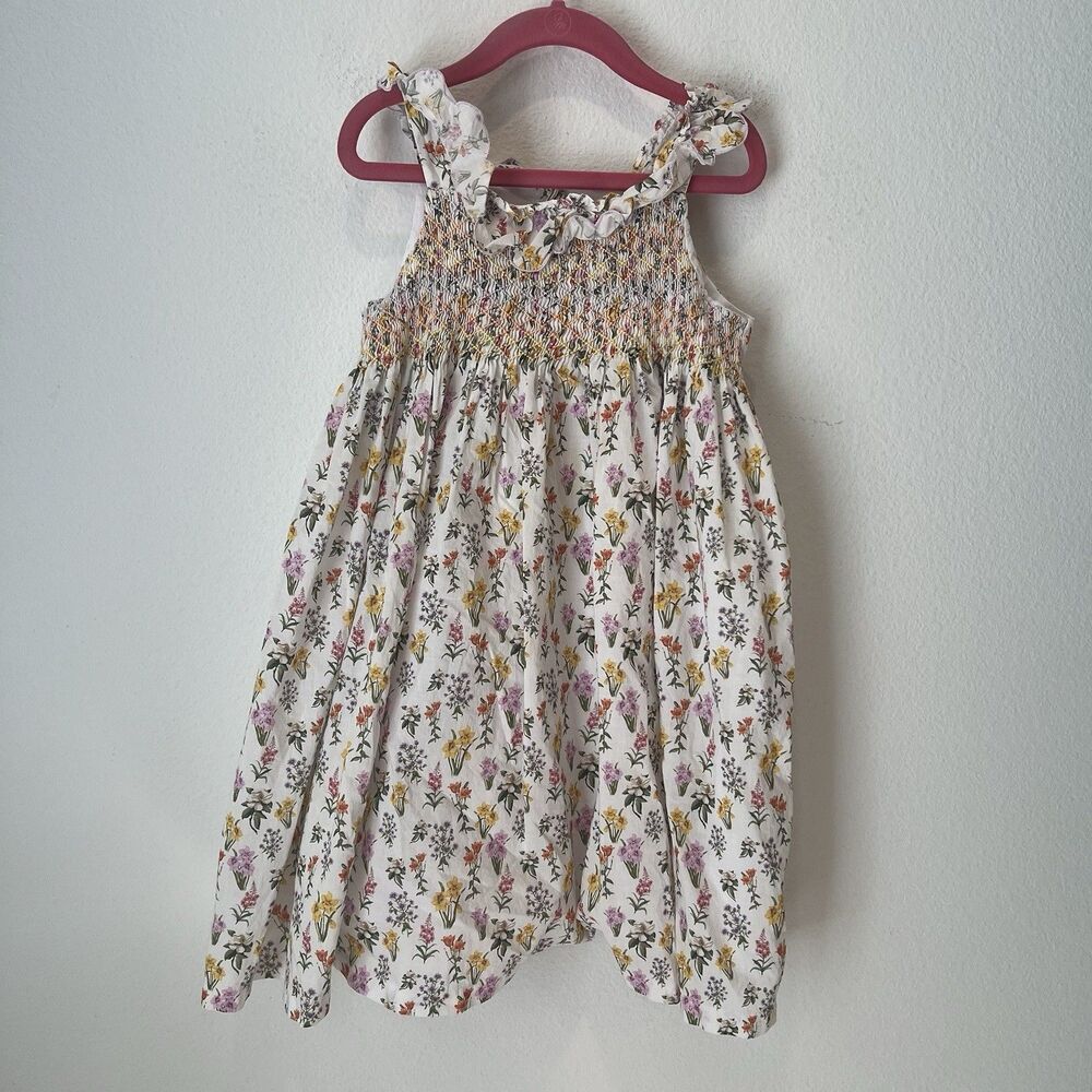 Dondolo Children’s Clothier Girls Smocked Floral Dress Size 8 Party Summer Cute
